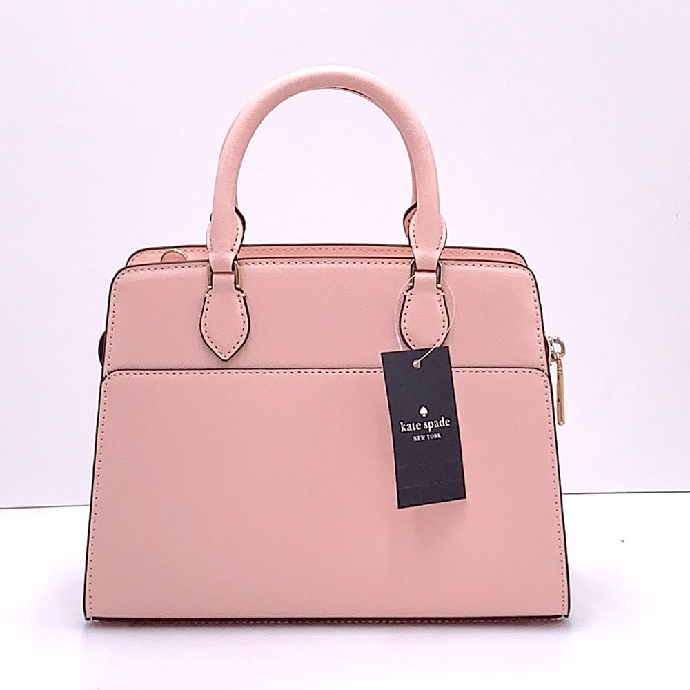 KATE SPADE Madison Saffiano Leather Small Satchel Conch Pink color - Picture 8 of 15